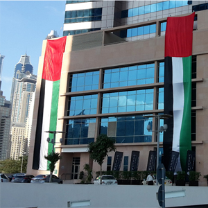 uae building flag installation